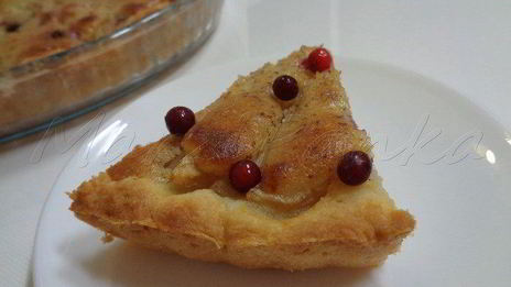 грушевый тарт под миндально-ванильным кремом