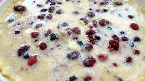 малиновый тарт с белым шоколадом