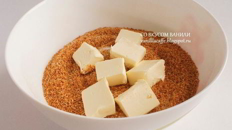 миндальный тарт с грейпфрутовым кремом, белым шоколадом и маскарпоне