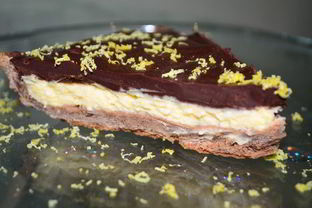 Нежный лимонно-шоколадный тарт