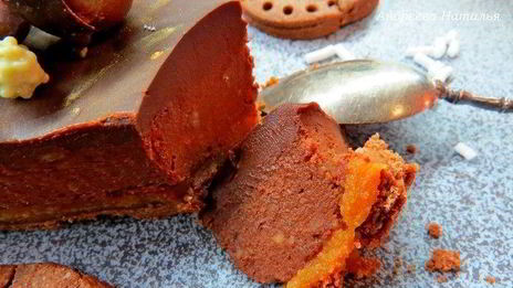 шоколадно-каштановый тарт