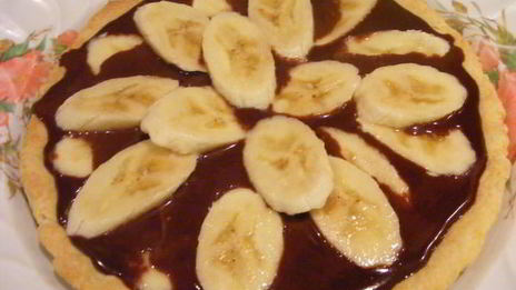 шоколадный тарт с бананами блаженство