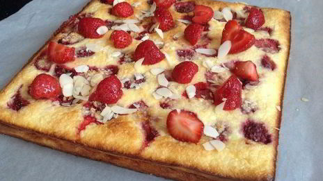 тарт клубника и кокос