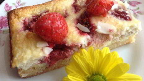 тарт клубника и кокос