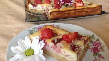 тарт клубника и кокос