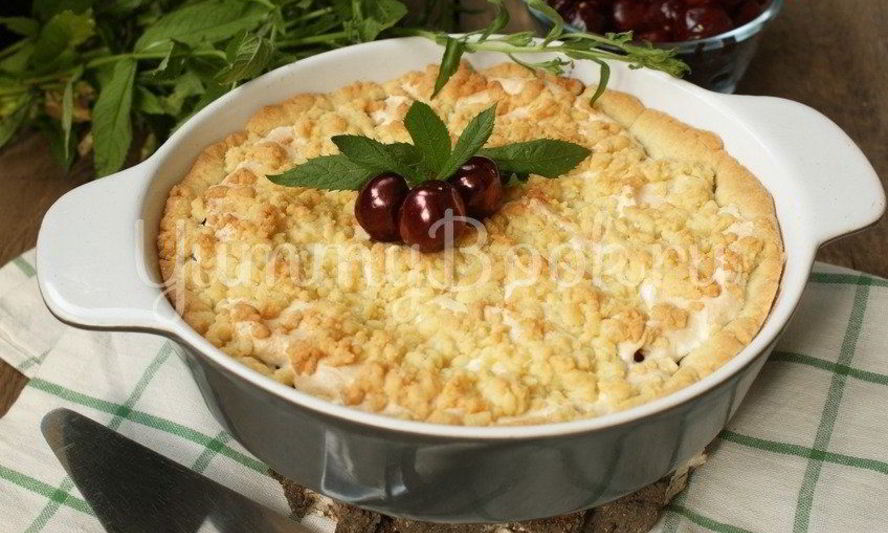 Рецепт тарта с черешней