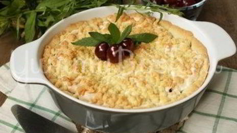 тарт с черешней