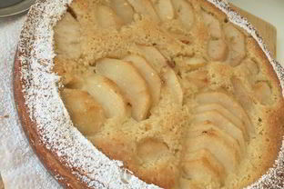 Тарт с франжипаном и грушами