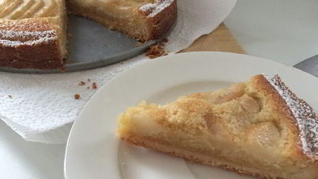 тарт с франжипаном и грушами