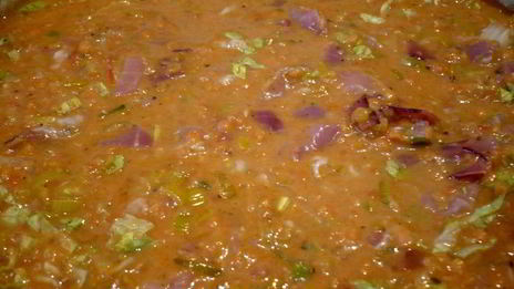 тарт с красной чечевицей и кокосом