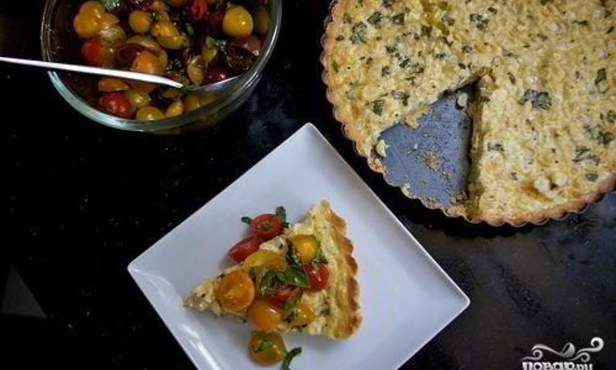 Рецепт тарта с кукурузой и базиликом