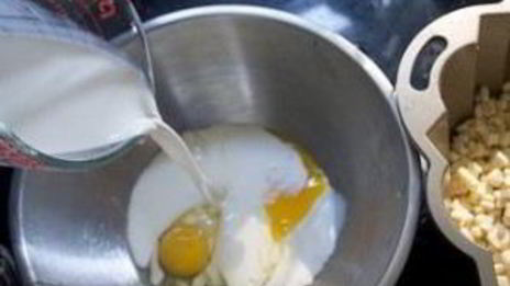 тарт с кукурузой и базиликом