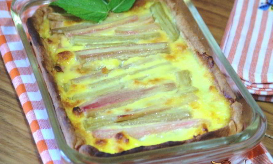 Рецепт тарта с ревенем