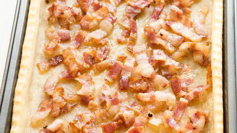 тарт со спаржей и беконом