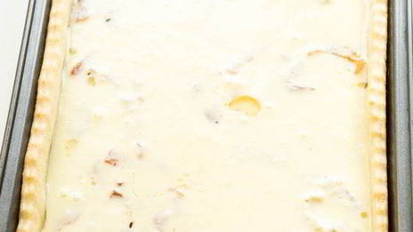 тарт со спаржей и беконом