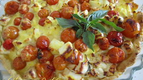 тарт сырно-томатный