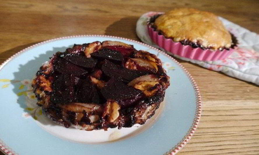 Рецепт тарта татен со свеклой и шалотом