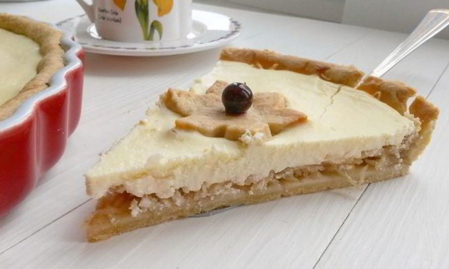 Рецепт творожно-яблочного тарт