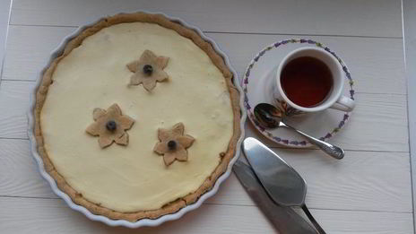 творожно-яблочный тарт