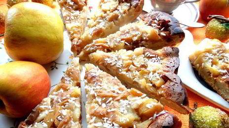 яблочно-грушевый тарт татен