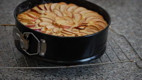 яблочный тарт с творожным кремом