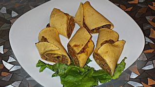 Тортилья домашняя с начинкой