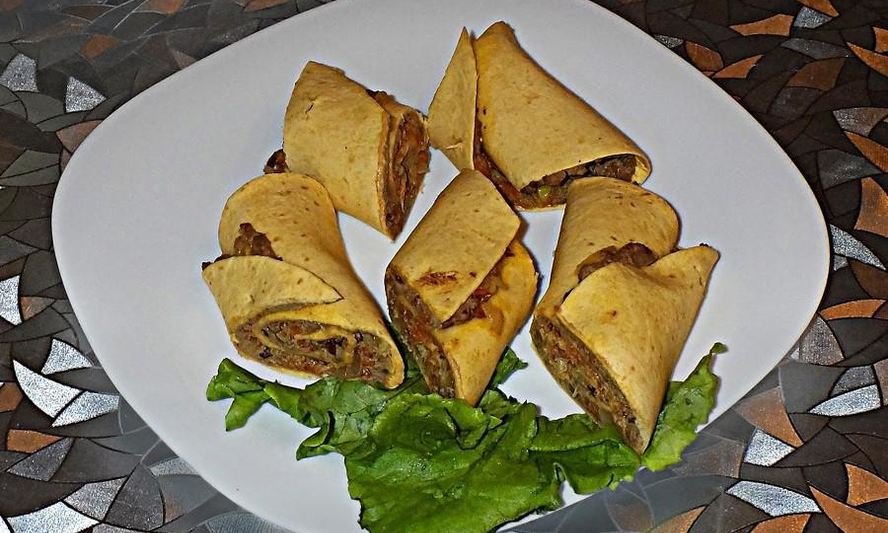 Рецепт тортильи домашней с начинкой