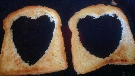 глазунья в тосте