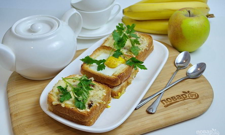 Рецепт необычных тостов к завтраку