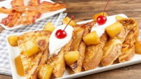 тосты с ананасом