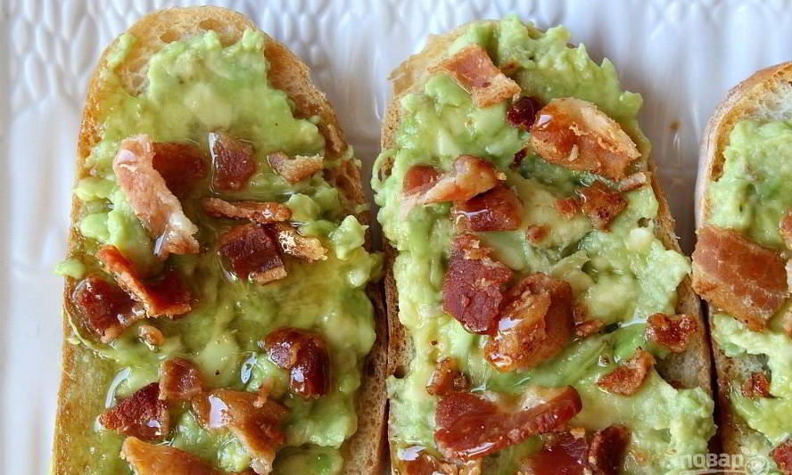 Рецепт тостов с беконом