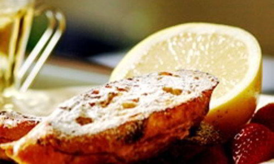 Рецепт тостов с малиновым пюре