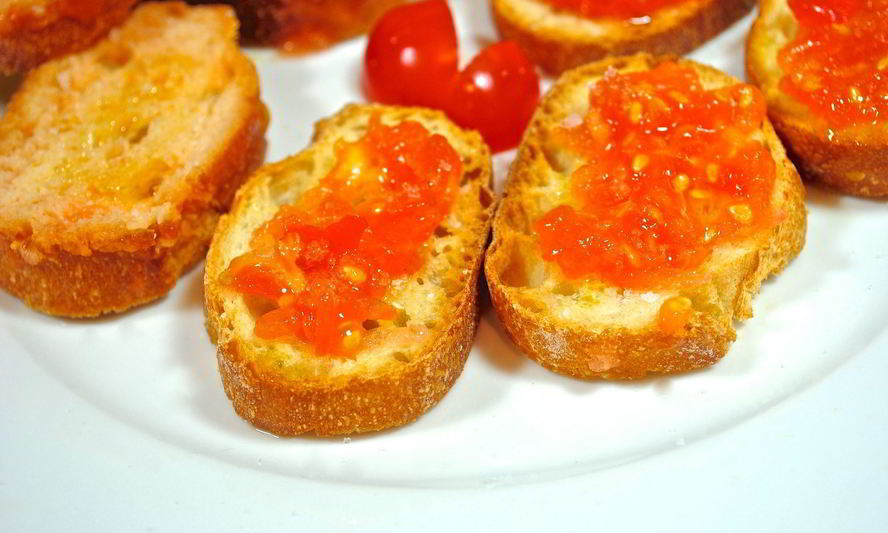 Рецепт тостов с помидорами