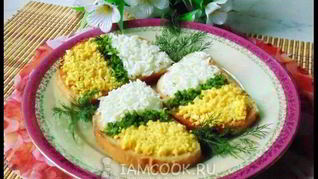 Тосты с яйцом к празднику