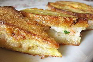 Тосты, жаренные с креветками