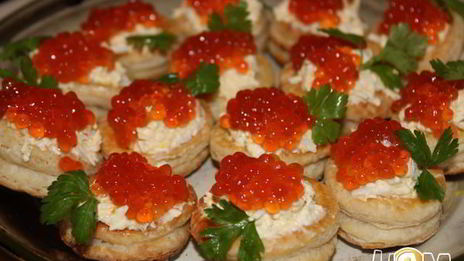 волованы с икрой