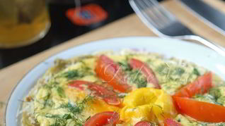 Большой австралийский завтрак с яичницей