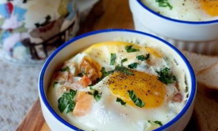 Рецепт глазуньи в микроволновке