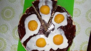 Торт с абрикосами Яичница