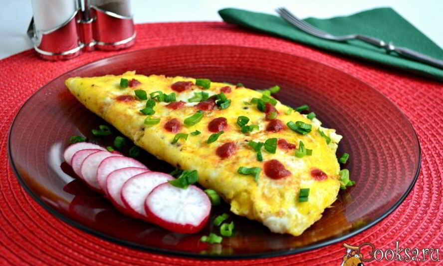 Рецепт яичницы по-японски с сыром