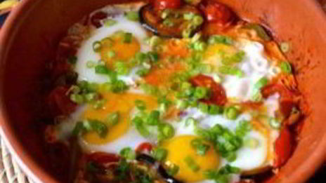 яичница с баклажанами