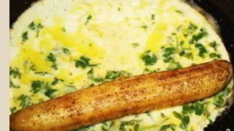 яичница с бананом