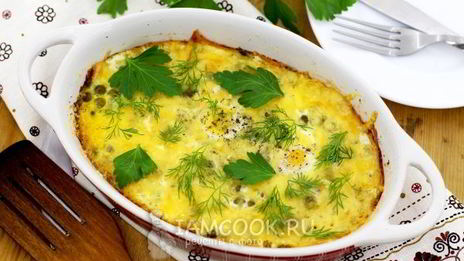 яичница с беконом и сыром