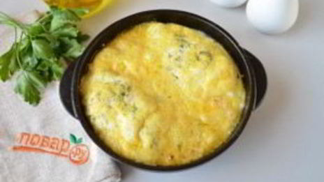 яичница с кабачками и помидорами