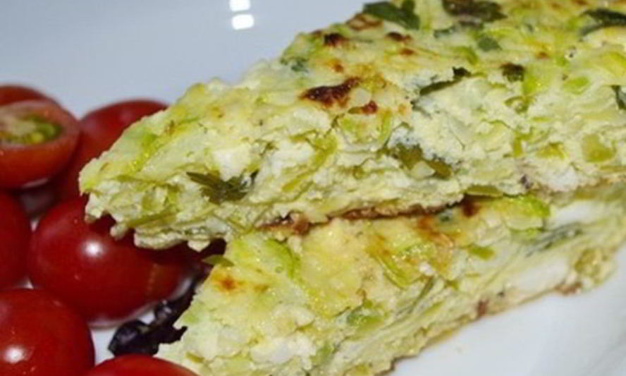 Рецепт яичницы с кабачками