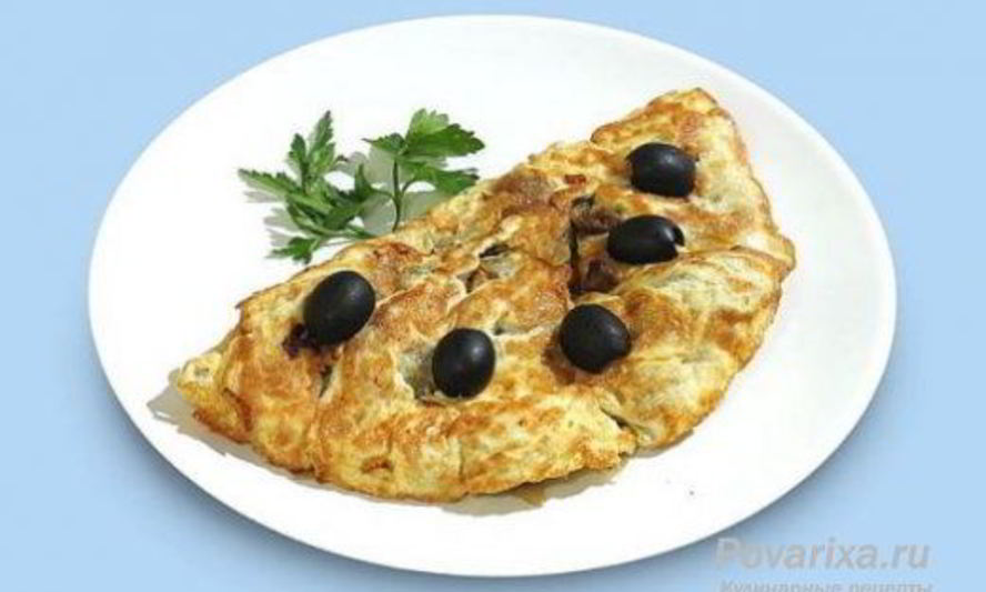 Рецепт яичницы с печенью