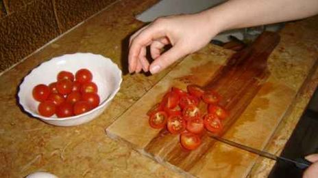 яичница с помидорами