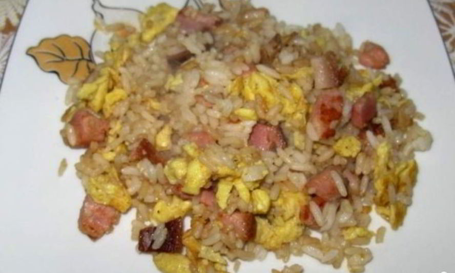 Рецепт яичницы с рисом