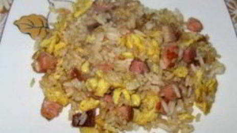 яичница с рисом