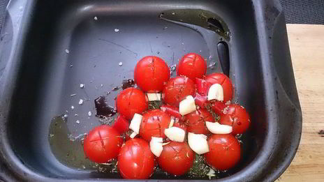 яичница с жареным сыром сулугуни